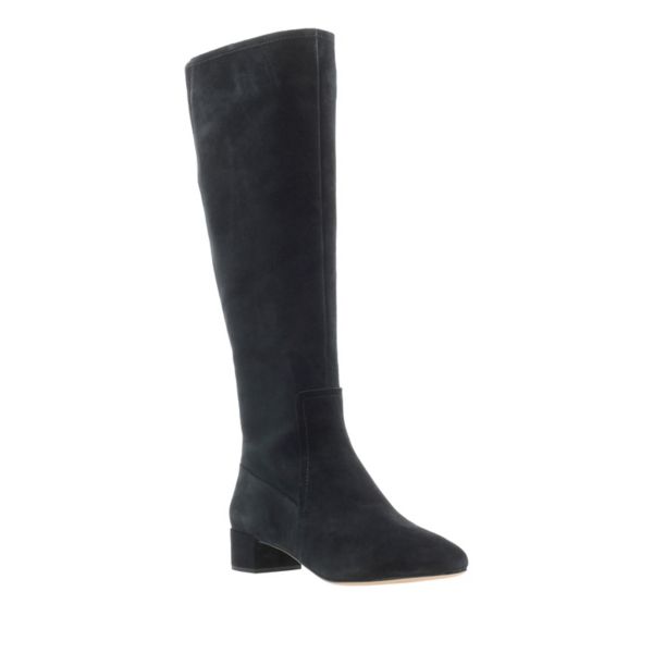 Clarks Womens Orabella Ava Knee High Boots Black | UK-8406935